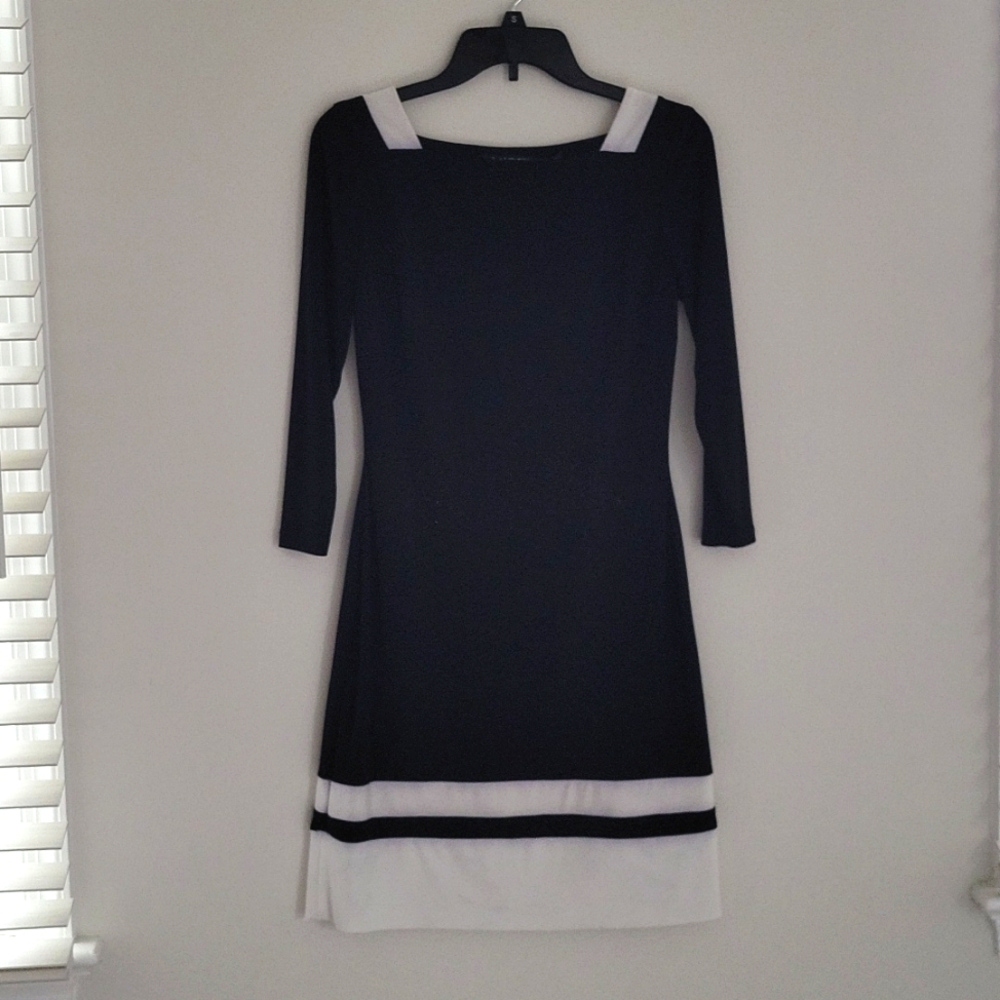 LAUREN RALPH LAUREN Black Midi Dress Size 4